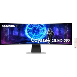 SAMSUNG Odyssey Gaming Curved Smart Monitor 49 inch G95SD G9 DQHD OLED Display 5120 x 1440 240Hz Refresh Rate 0.03 (GtG) Response Time FreeSync Premium Pro & G-Sync