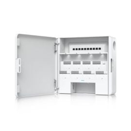 Ubiquiti EAH-8 Enterprise Access Hub, 8-Door Access Control with PoE, Battery Backup, and UL 294 Compliance