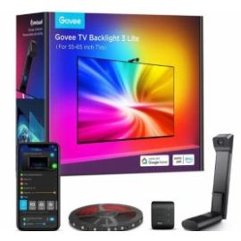 Govee Envisual TV Backlight 3 Lite H60993D1 – 55–65 Inch Smart RGBIC LED Bias Lighting with Wi-Fi, Bluetooth & Music Sync