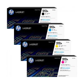 HP 212A Full Set (Black, Cyan, Yellow, Magenta) Original LaserJet Toner Cartridges