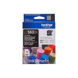 Brother LC563 Black Ink Cartridge, Yield 600 Pages