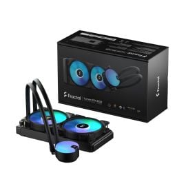 Fractal Design Lumen S24 V2 RGB Liquid Cooler – 240mm Radiator, Dual Aspect 12 RGB PWM Fans, Intel & AMD Compatibility, Pre-Applied Thermal Paste