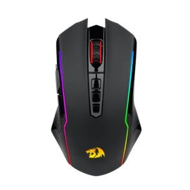 Redragon M914‑RGB Tri‑Mode Gaming Mouse – Wired/2.4 GHz Wireless/Bluetooth, Up to 10,000 DPI, 9 Programmable Buttons, RGB