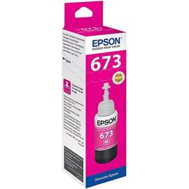 Epson 673 Magenta Original Ink Bottle for EcoTank Printers L1800, L800, L805, L810, L850 | T6733
