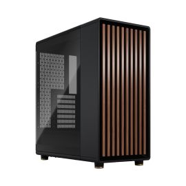 Fractal North Charcoal TG Mid Tower Case, Tempered Glass Side Panel, Walnut Front