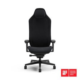 كرسي Fractal Design FD-CH-RE1A-01 Refine Alcantara Dark، مريح للمكتب والألعاب، بتنجيد فاخر من Alcantara، قابل للتعديل الارتفاع ودوران 360 درجة
