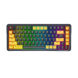 Redragon K649PY-RGB ELF 82-Key Gasket RGB Mechanical Keyboard – Hot-Swap, Sound-Damp Relief Foam, Triple Mode (Wired / BT / 2.4G)