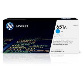 HP 651A Cyan Original LaserJet Toner Cartridge, CE341A