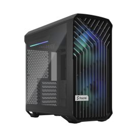 Fractal Design Torrent Compact RGB Midi‑Tower Case Light‑Tint Tempered Glass Black 