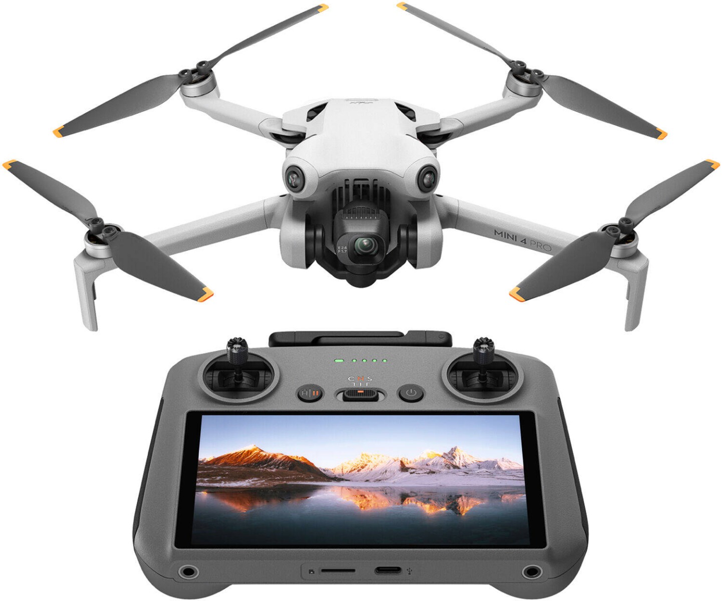 DJI Mini 4 Pro (DJI RC 2) Drone with RC 2 Controller, 4K/60fps HDR Camera, 34 mins Flight Time, 20 km Max Transmission Range, ActiveTrack 360