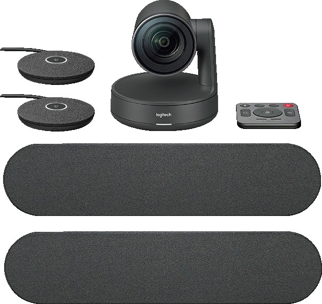Logitech Rally Plus 4K Video Conferencing System Premium Modular Conference Camera Kit for Medium/Large Rooms 