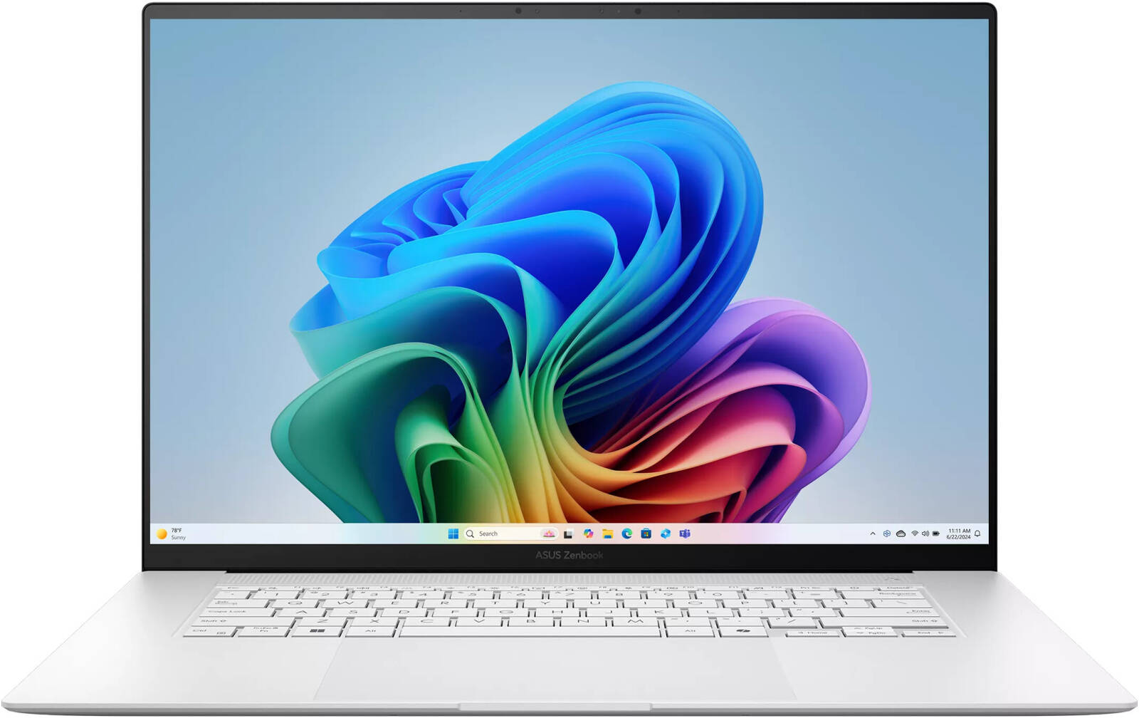 لابتوب ASUS Zenbook S16 OLED UM5606GA-SS263W بمعالج AMD Ryzen AI 9-465، ذاكرة RAM سعة 32 جيجابايت، تخزين SSD سعة 2 تيرابايت، رسوميات AMD، شاشة OLED مقاس 16 بوصة بدقة 3K ومعدل تحديث 120 هرتز، نظام تشغيل Windows 11 Home، لوحة مفاتيح إنجليزية/عربية، باللون ا