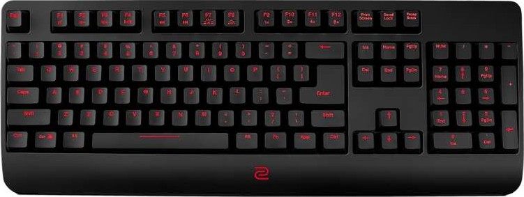 BenQ ZOWIE CELERITAS II Esport Keyboard – Optical Switches, Red LED Backlighting, 1000Hz Polling Rate, 100% N-Key Rollover, Ergonomic Design, USB & PS/2 Connectivity, and Fixed Wrist Rest