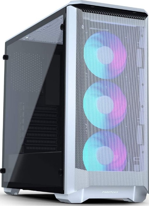 Phanteks Eclipse P400A Digital ATX Mid-Tower, Tempered Glass Side Panel, Ultra-Fine Mesh Front Panel, Digital-RGB - White