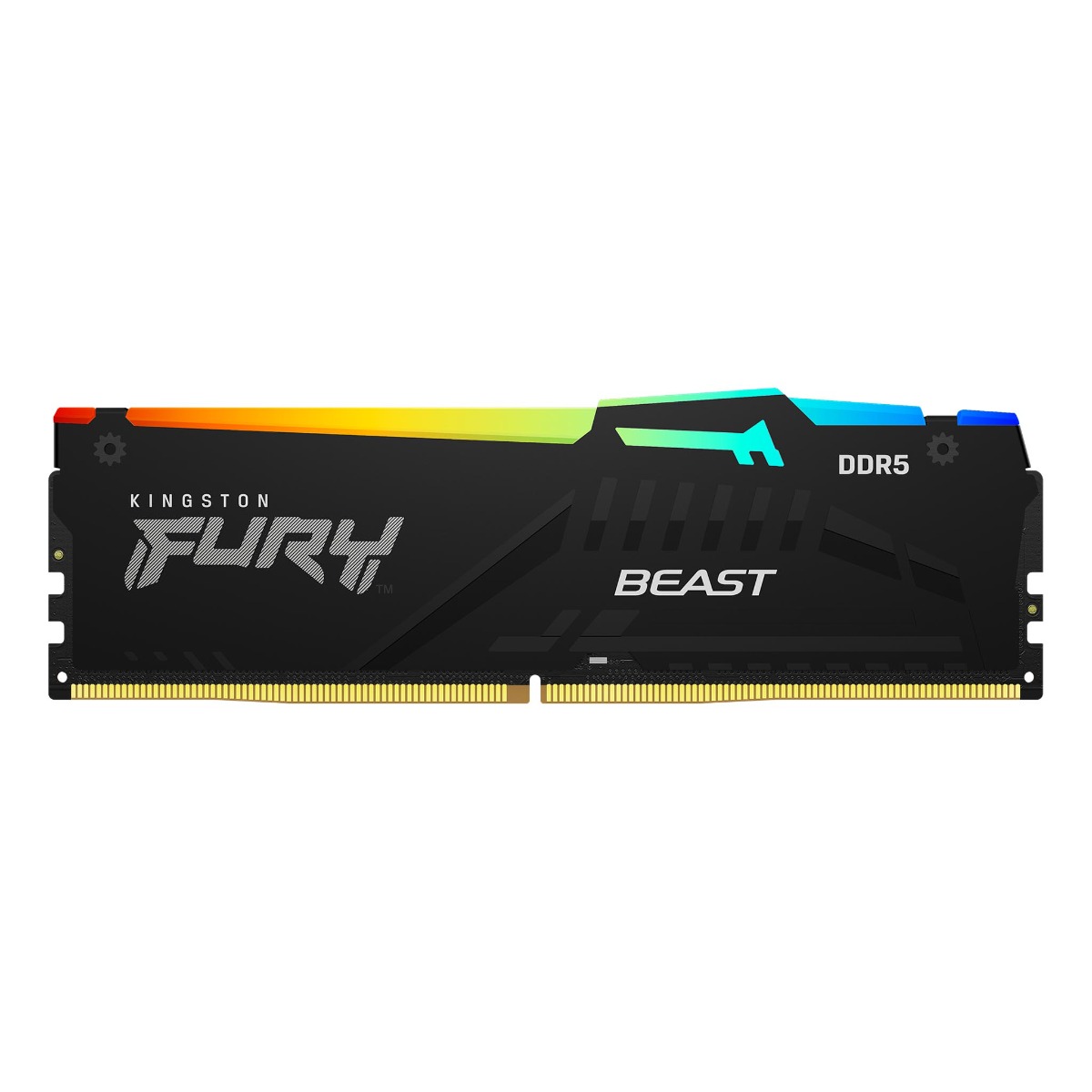 ذاكرة Kingston FURY Beast RGB سعة 64 جيجابايت (2×32 جيجابايت) DDR5 بسرعة 5600 ميجاهرتز وتوقيت CL36 DIMM - ذاكرة ألعاب عالية الأداء
