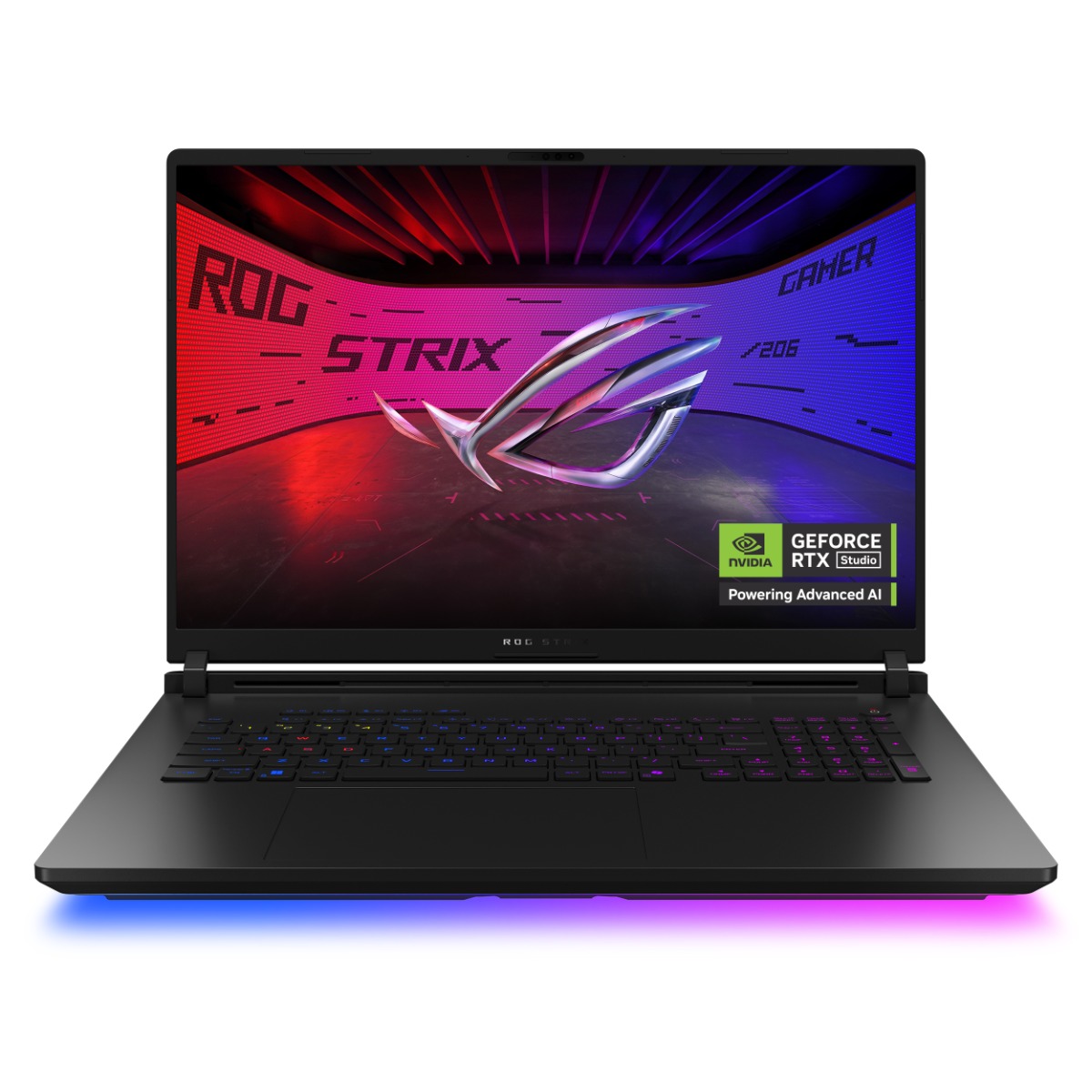 لابتوب الألعاب أسوس ROG Strix SCAR 18 G835LX-SA047W بمعالج Intel Ultra 9 275HX، ذاكرة عشوائية 64 جيجابايت، سعة تخزين 4 تيرابايت SSD، بطاقة رسومات NVIDIA RTX 5090 بسعة 24 جيجابايت، شاشة 18 بوصة بدقة 2.5K، لوحة مفاتيح إنجليزية/عربية، اللون الأسود، نظام التش