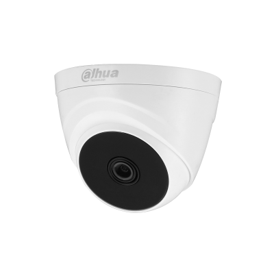 Dahua DH-HAC-T1A51P-A 5MP HDCVI Fixed IR Eyeball Dome Camera, 2880×1620, Smart IR 20m, Built-in Mic, 3.6mm Lens (2.8mm Optional), CVI/CVBS/AHD/TVI Switchable, Multi-Language OSD, 12V DC ±30%