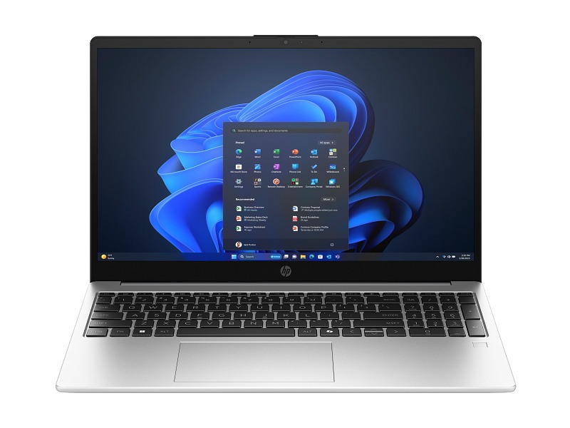 حاسوب محمول HP 250 G10 مع معالج Intel Core 7-150U، ذاكرة عشوائية 16 جيجابايت، تخزين داخلي 512 جيجابايت SSD، بطاقة رسومات Intel مدمجة، شاشة 15.6 بوصة بدقة Full HD، نظام التشغيل (Windows 11 معدل)، لوحة مفاتيح إنجليزية وعربية - فضي