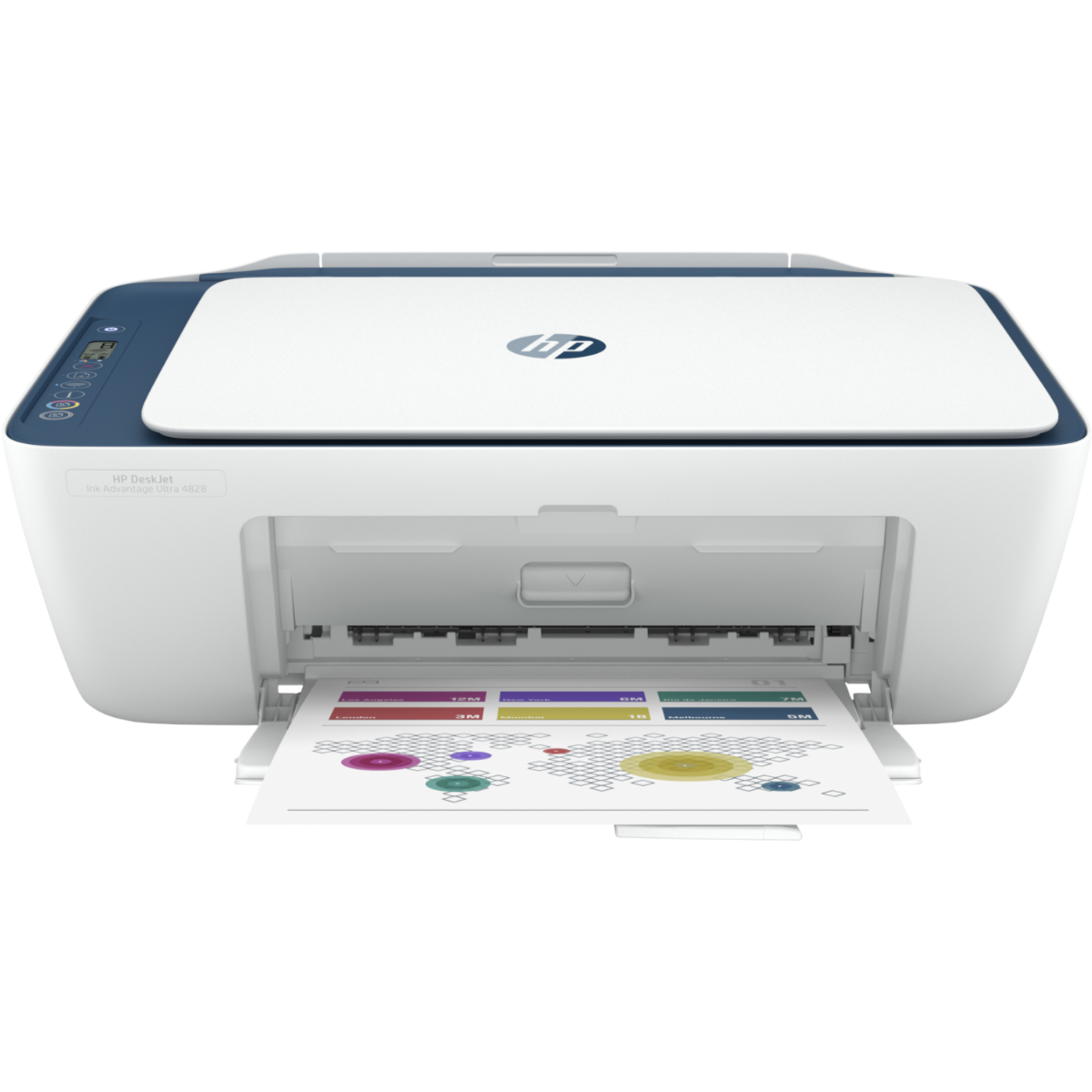 HP Desk Jet Ink Advantage Ultra 4828 All in One Printer, Up to 1200x1200 Rendered Dpi, Print Copy Scan Wireless Functions 25R76A