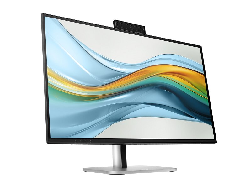 شاشة HP Series 5 Pro 527pm للمؤتمرات مزودة بمنفذ USB-C، مقاس 27 بوصة، بدقة QHD وتقنية IPS، معدل تحديث 100 هرتز، زمن استجابة 5 مللي ثانية GtG (مع زيادة سرعة الاستجابة)، كاميرا بدقة 5 ميجابكسل - أسود