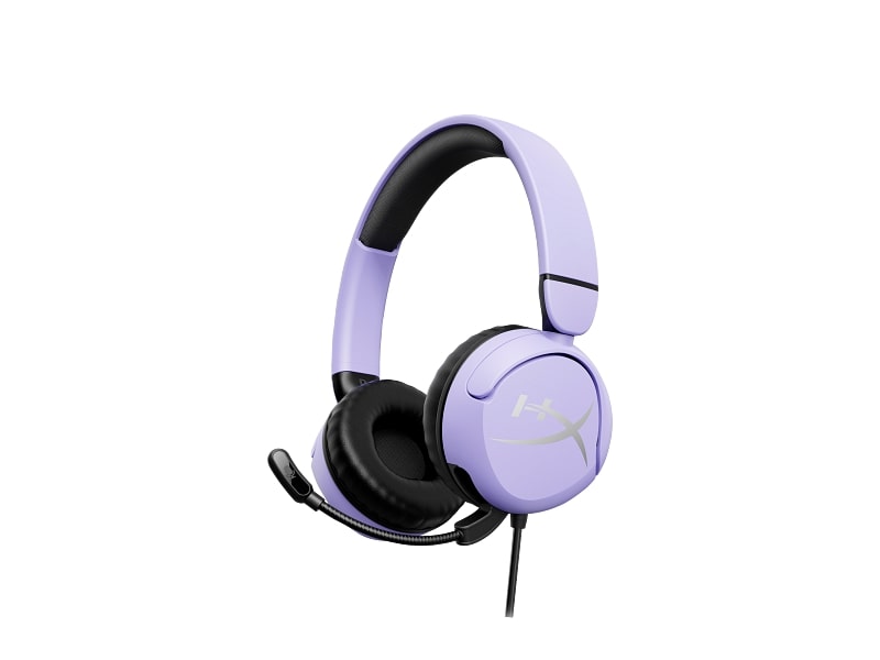 سماعة HyperX Cloud Mini سلكية LVR، عمق البت 16‑بت، معدل أخذ العينات 48 كيلوهرتز، متوافقة مع الحواسيب، كروم بوك، إكس بوكس، نينتندو سويتش، ستيم ديك، والأجهزة المحمولة، باللون البنفسجي | 7G8F5AA