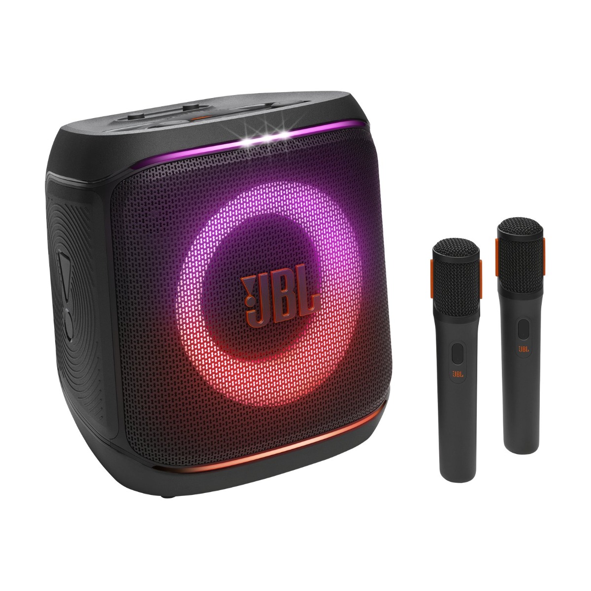 JBL PartyBox Encore 2 Portable Party Bluetooth Speaker 100W RMS AI Sound Boost Dynamic Lightshow Auracast IPX4 Up to 15 Hours Playtime Wireless Microphone Black