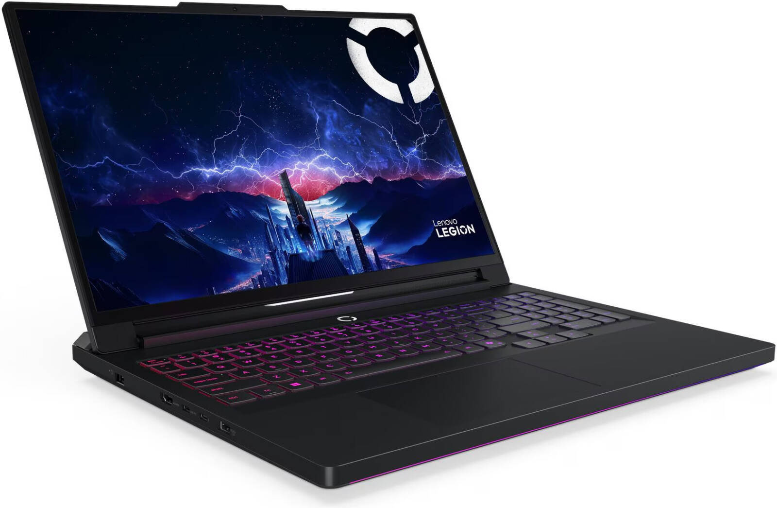 Lenovo Legion Pro 7 16IAX10H Gaming Laptop Intel Core Ultra 9-275HX Processor 32GB Ram 2TB SSD Storage NVIDIA GeForce RTX 5080-16GB Graphics 16 Inch WQXGA OLED 240Hz Display Operating System (Dos/No OS) English Arabic RGB Backlit Keyboard - Eclipse Black
