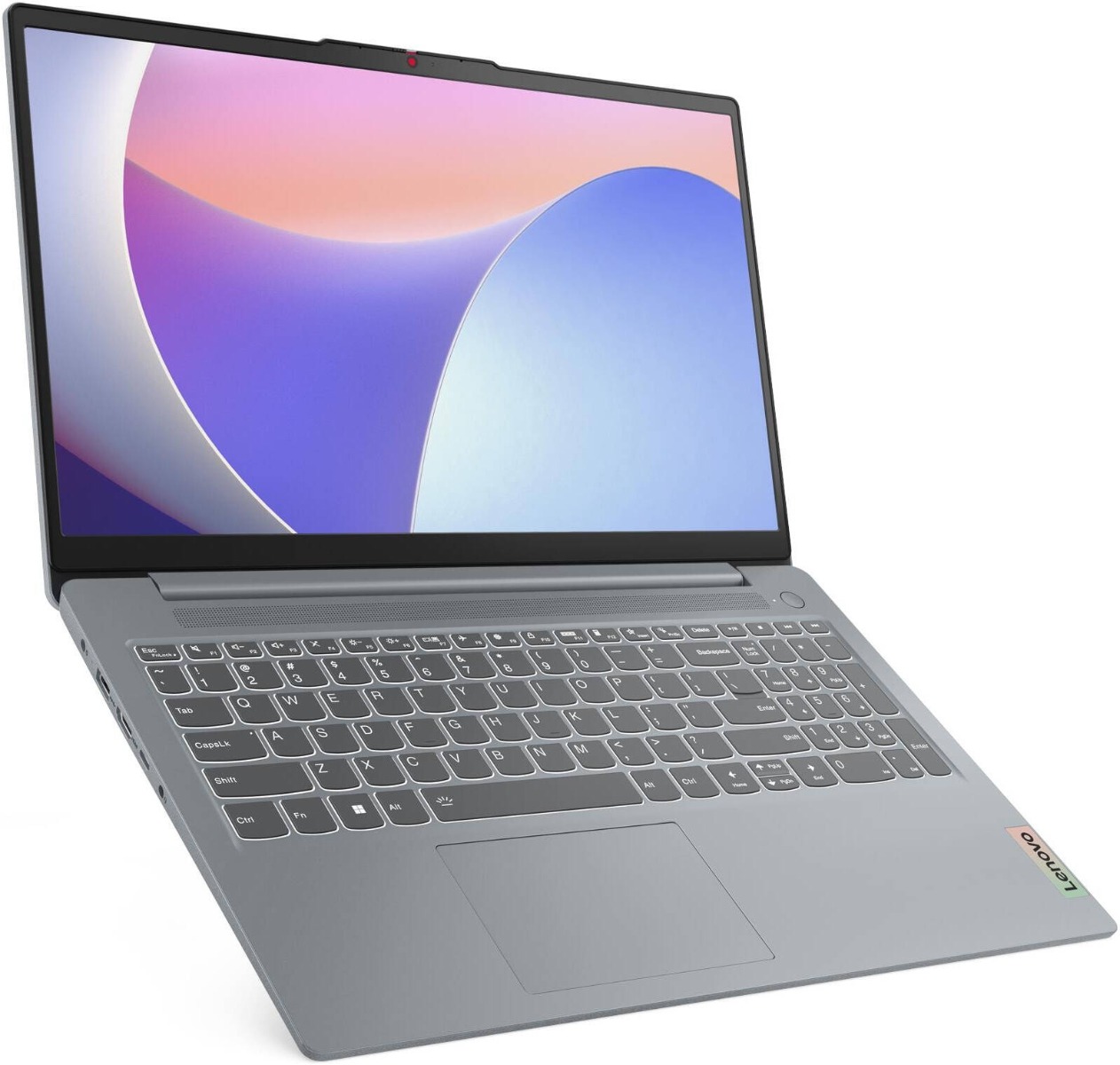 حاسوب محمول Lenovo IdeaPad Slim 3 15IRU8، معالج Intel Core i3-1315U، ذاكرة وصول عشوائي 8 جيجابايت، تخزين SSD بسعة 512 جيجابايت، تخزين SHD، رسومات Intel UHD، شاشة FHD بحجم 15.6 بوصة، نظام التشغيل DOS/بدون نظام تشغيل، لوحة مفاتيح إنجليزية وعربية، مع حقيبة م