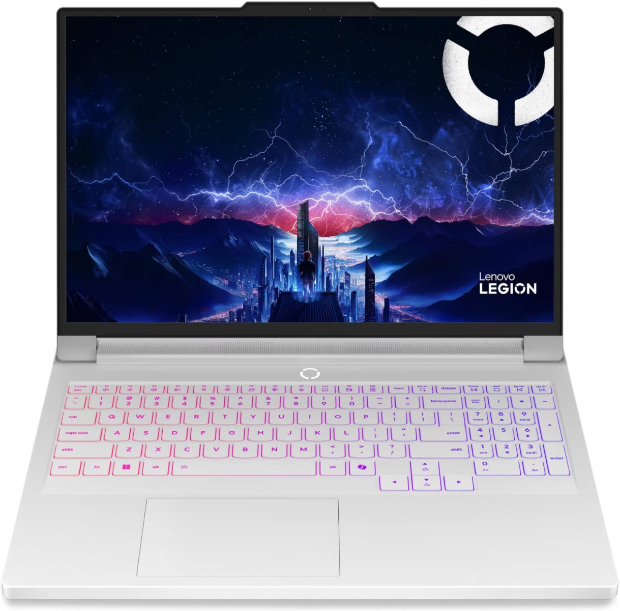 Lenovo Legion Pro 7 16IAX10H Gaming Laptop Intel Core Ultra 9-275HX Processor 64GB Ram 2TB SSD Storage NVIDIA GeForce RTX 5090-24GB Graphics 16 Inch WQXGA OLED 240Hz Operating System (Dos/No OS) English Arabic RGB Backlit Keyboard - Glacier White