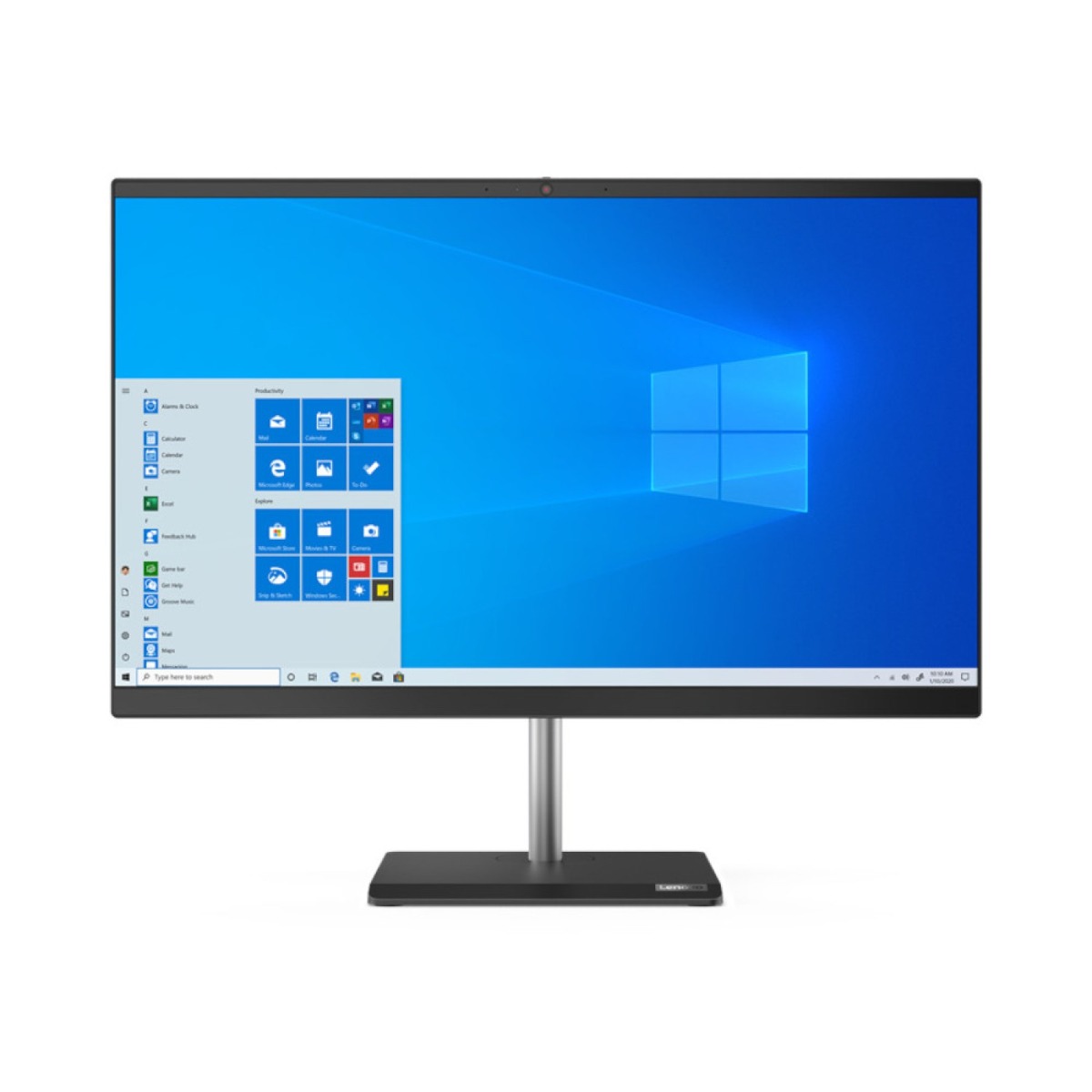 Lenovo PC AIO All In One V50a 24IMB Desktop Computer 10th Gen  Intel Core I5-10400T 4GB Ram 1TB HDD 23.8 FHD Non Touch DVDRW Operating System (Dos/No OS) Black English Keyboard
