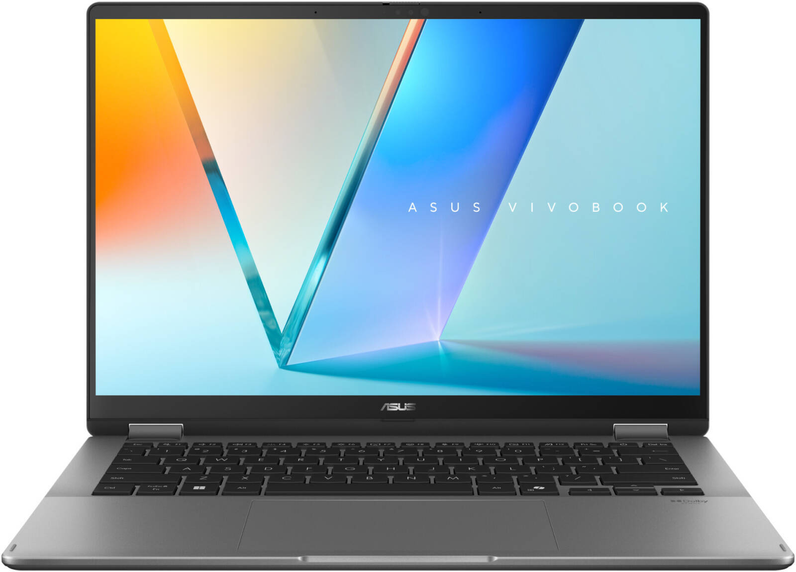 ASUS Vivobook 14 Flip TP3407SA-SG161W كمبيوتر محمول 2 في 1 بمعالج Intel Core Ultra 7-256V وذاكرة RAM سعة 16 جيجابايت وتخزين SSD سعة 512 جيجابايت ورسومات Intel Arc وشاشة WUXGA OLED تعمل باللمس مقاس 14 بوصة ونظام تشغيل Windows 11 Home ولوحة مفاتيح باللغة ال