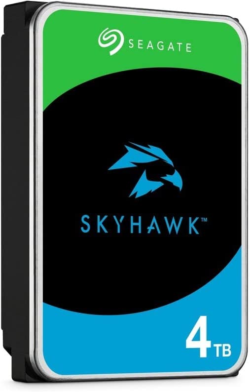 قرص صلب Seagate SkyHawk 4 تيرابايت وذاكرة تخزين مؤقتة 256 ميجابايت مقاس 3.5 بوصة
