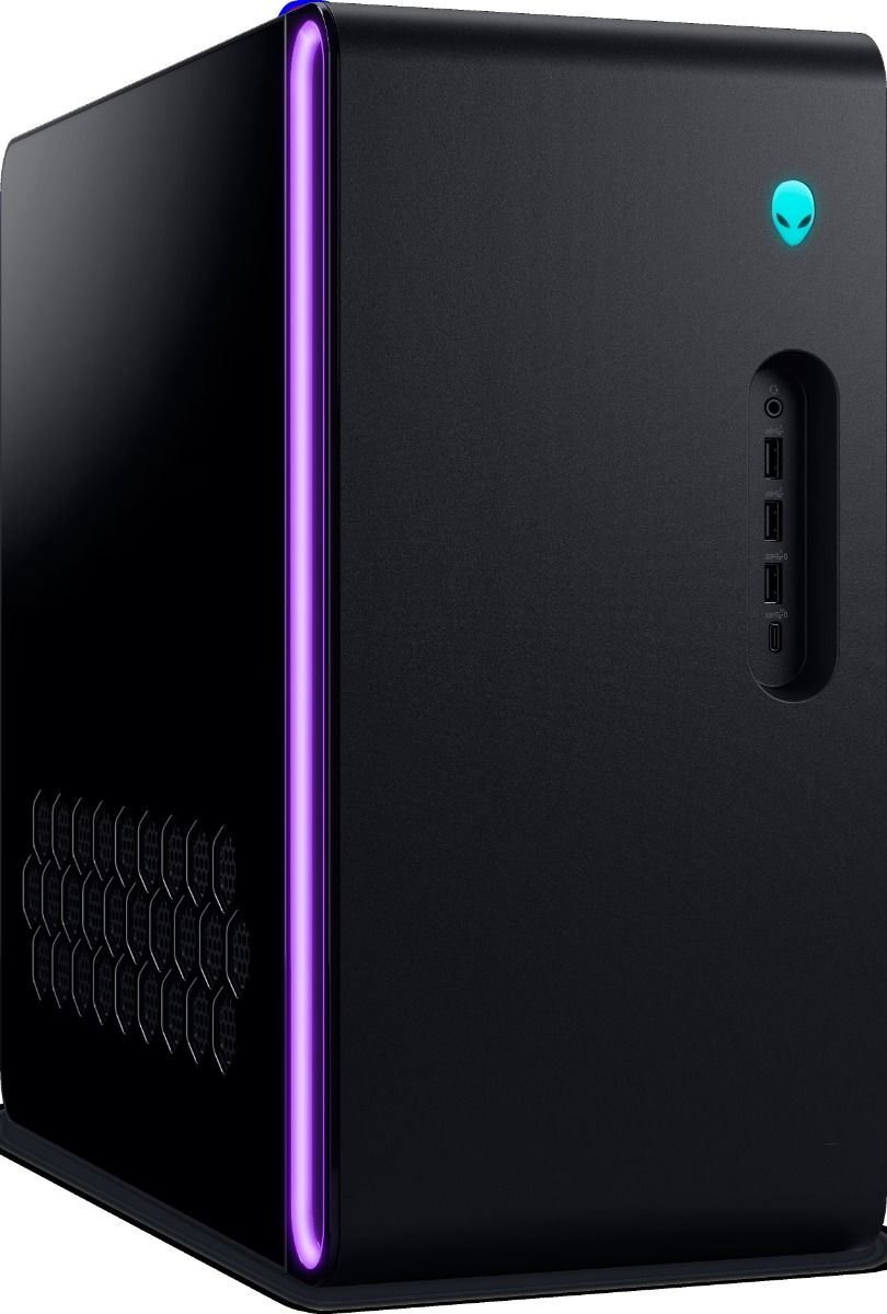 سطح مكتب الألعاب Dell Alienware Aurora ACT1250 بمعالج Intel Core Ultra 7-265F، ذاكرة وصول عشوائي 32 جيجابايت، وحدة تخزين SSD بسعة 1 تيرابايت، بطاقة رسومات NVIDIA GeForce RTX 5070 بسعة 12 جيجابايت، نظام التشغيل Windows 11 Home، باللون الأسود