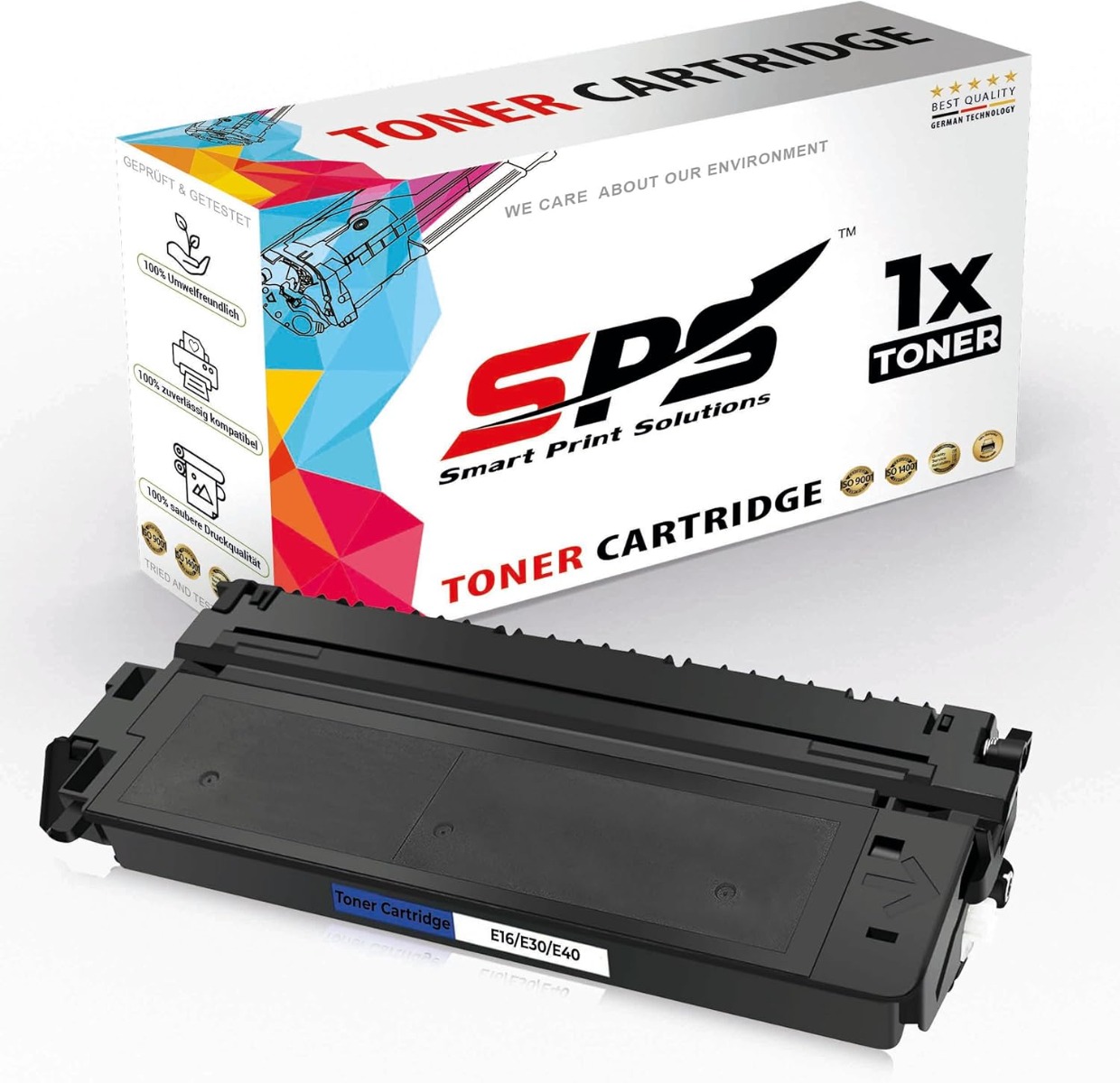 SPS E40 Compatible Black Toner Cartridge for Canon FC PC Series Printers Up to 4,000 Pages