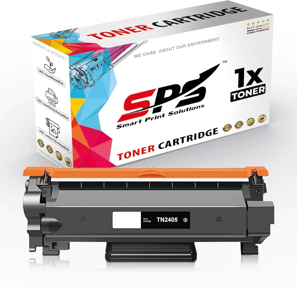 SPS TN‑2405 Compatible Black Toner Cartridge for Brother HL‑L2335D / HL‑L2370DN / DCP‑L2550DW / MFC‑L2750DW Printers Up to 1,200 Pages