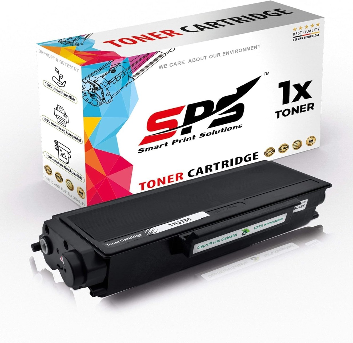 SPS TN‑3280 Compatible Black Toner Cartridge for Brother HL‑5340D / DCP‑8085DN / MFC‑8880DN Printers Up to 8,000 Pages