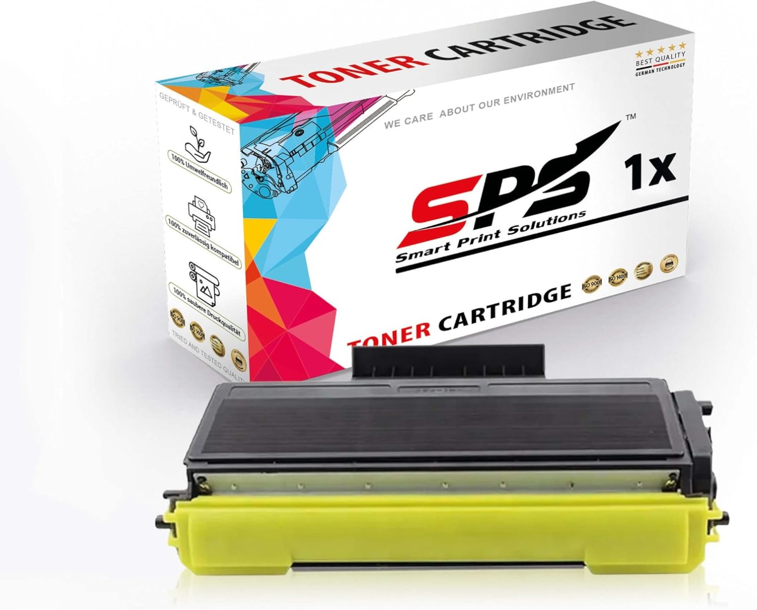 SPS TN‑7600 Compatible Black Toner Cartridge for Brother DCP‑8020 / HL‑1650 / HL‑1850 / MFC‑8820 Printers Up to 6,500 Pages