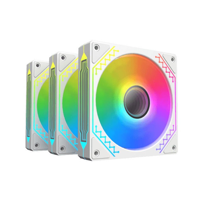 Xigmatek Starz Pro Arctic ARGB 3x120mm Fans with ARGB MB SYBC Control Box