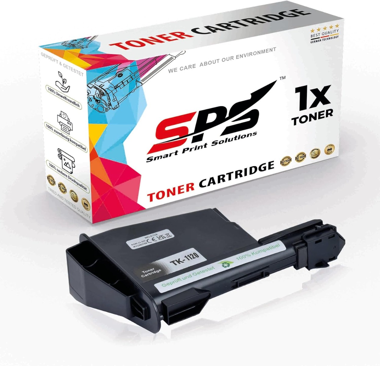 SPS TK-1120 Compatible Black Toner Cartridge for Kyocera FS-1060DN FS-1025MFP FS-1125MFP Printers Up to 3,000 Pages