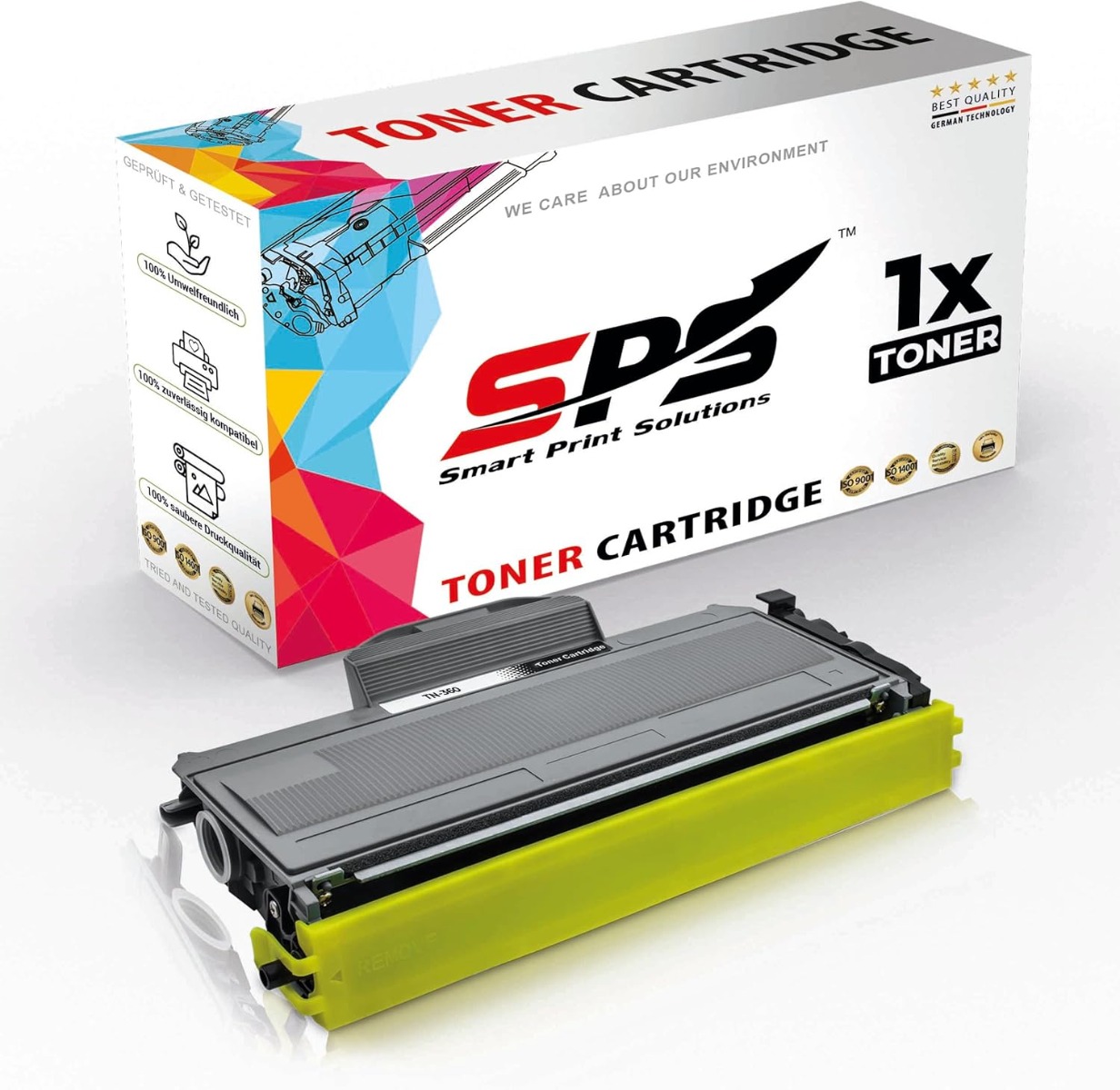 SPS TN‑360 Compatible Black Toner Cartridge for Brother DCP‑7030 / HL‑2140 / MFC‑7440 Printers Up to 2,600 Pages