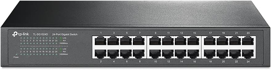 TP Link TL SG1024D 24 Port Gigabit Desktop Rackmount Switch