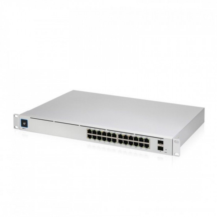 Ubiquiti USW-Pro-24 UniFi Layer 3 Managed Switch 24 Port Gigabit Ethernet 2x 10G SFP Plus Rackmount Enterprise Network Switch
