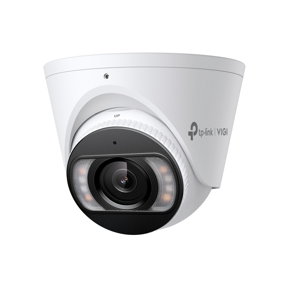 TP-Link VIGI C485 (4mm) 4K Full-Color Turret IP Camera, PoE/12V DC, True WDR 120dB, IR 30m + White Light 30m, Human & Vehicle Classification, Active Defense, Two-Way Audio, microSD 512GB, H.265+, IP67, Metal Housing