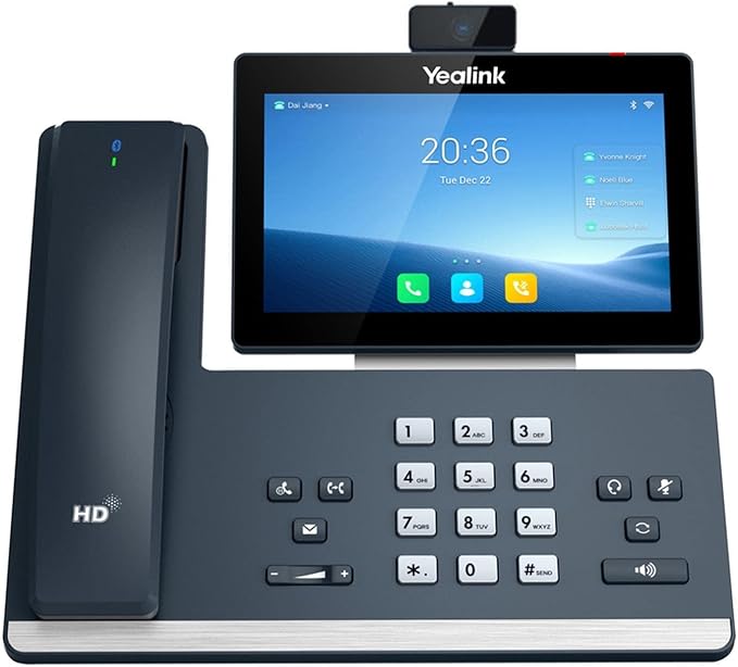 Yealink SIP-T58W Pro  7″ Android 9.0 Business IP Phone with Bluetooth Handset, Wi-Fi & HD Voice