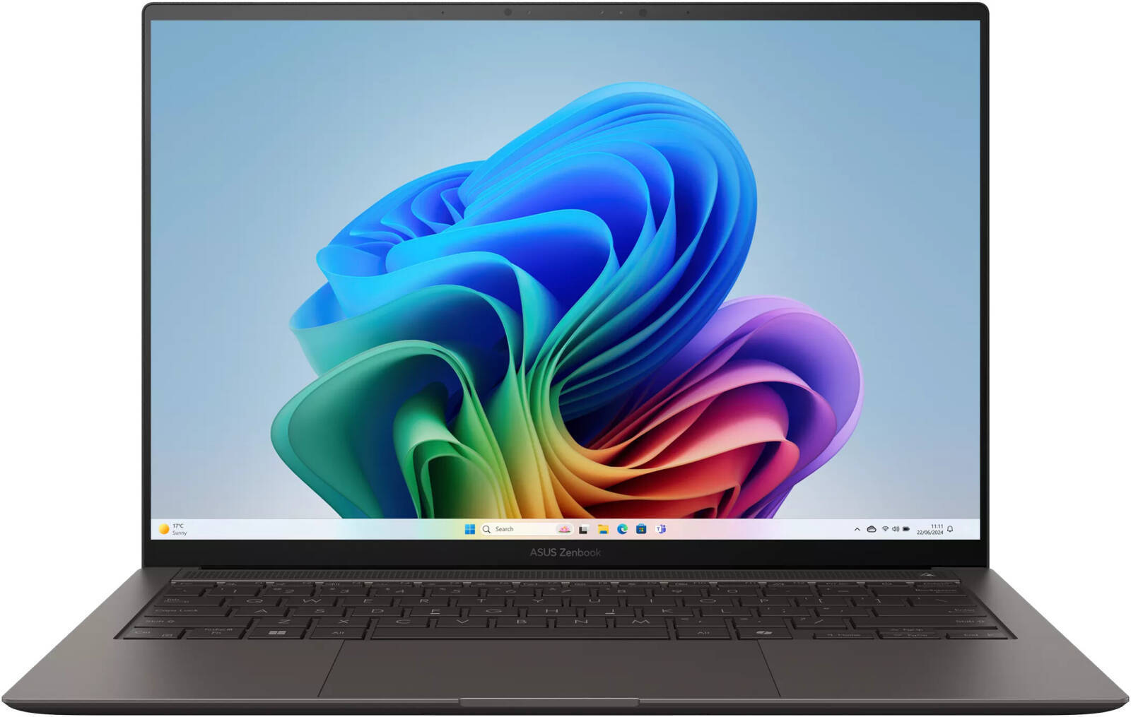 ASUS Zenbook S14 UX5406AA-SW452W حاسوب محمول بمعالج Intel Core Ultra 9-386H وذاكرة RAM سعة 32GB وتخزين SSD سعة 1TB ورسوميات Intel وشاشة OLED مقاس 14 بوصة بدقة 3K ومعدل تحديث 120Hz ونظام تشغيل Windows 11 Home ولوحة مفاتيح بإضاءة خلفية إنجليزية وعربية – رما