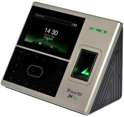 ZKTeco iFace990 Multi Biometric Time Attendance and Access Control Terminal Face Recognition Fingerprint RFID 4.3 Inch Touch Screen TCP IP USB Host 3000 Face 4000 Fingerprint Capacity